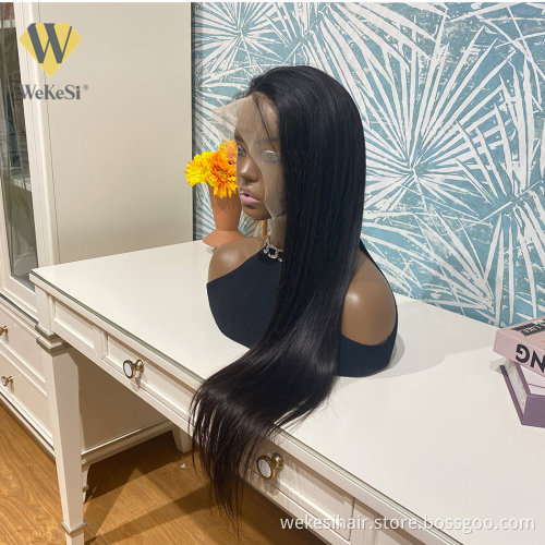 cheap wholesale hair wigs Brazilian virgin transparent lace front wig HD full lace frontal human hair wigs for black woman